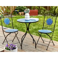 Beliani CIGILIANO - Balkonset - Zwart - Metaal Outlet