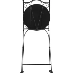 Beliani CIGLIANO - Tuinstoel set van 2 - Zwart - Metaal Clearance