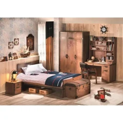 Leen Bakker Cilek Black Pirate 3-deurs kledingkast piraten Outlet