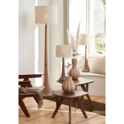 Light & Living Cilinder Lampenkap Breska - Parel Wit - Ø40x30cm Outlet