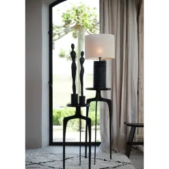 Light & Living Cilinder Lampenkap Breska - Parel Wit - Ø40x30cm Outlet