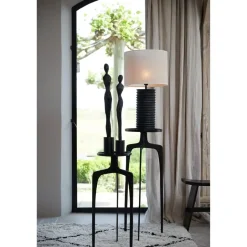 Light & Living Cilinder Lampenkap Breska - Parel Wit - Ø40x30cm Outlet