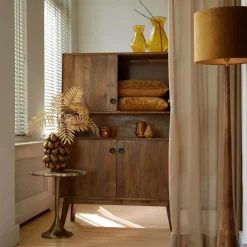 Light & Living Cilinder Lampenkap Gemstone - Goud - Ø50x38cm Discount