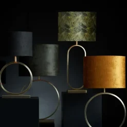 Light & Living Cilinder Lampenkap Gemstone - Goud - Ø30x21cm New