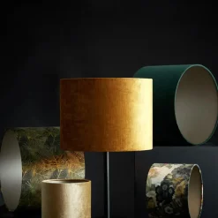 Light & Living Cilinder Lampenkap Gemstone - Goud - Ø30x21cm New