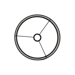 Light & Living Cilinder Lampenkap Livigno - Zwart - Ø35x25cm Hot