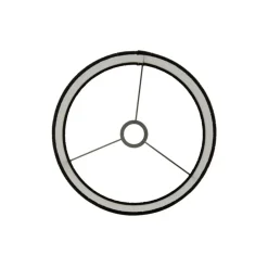 Light & Living Cilinder Lampenkap Praya - Zwart - Ø30x21cm Best