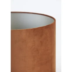 Light & Living Cilinder Lampenkap Velours - Terra - Ø30x21cm Best