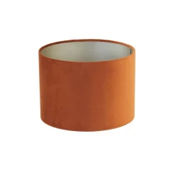 Light & Living Cilinder Lampenkap Velours - Terra - Ø30x21cm Best