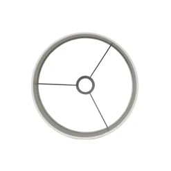 Light & Living Cilinder Lampenkap Velours - Wit - Ø30x21cm Outlet