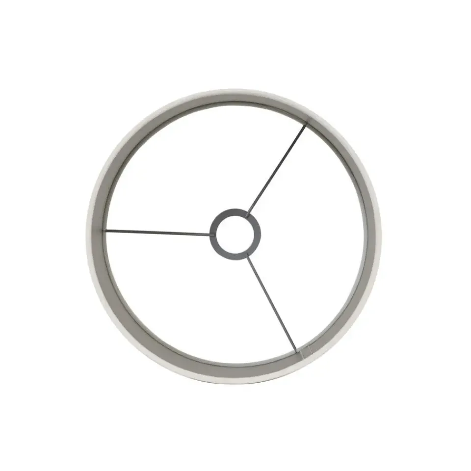 Light & Living Cilinder Lampenkap Velours - Wit - Ø30x21cm Outlet