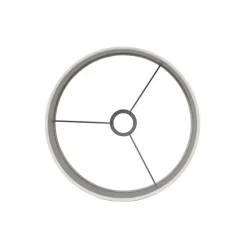 Light & Living Cilinder Lampenkap Velours - Wit - Ø30x21cm Outlet