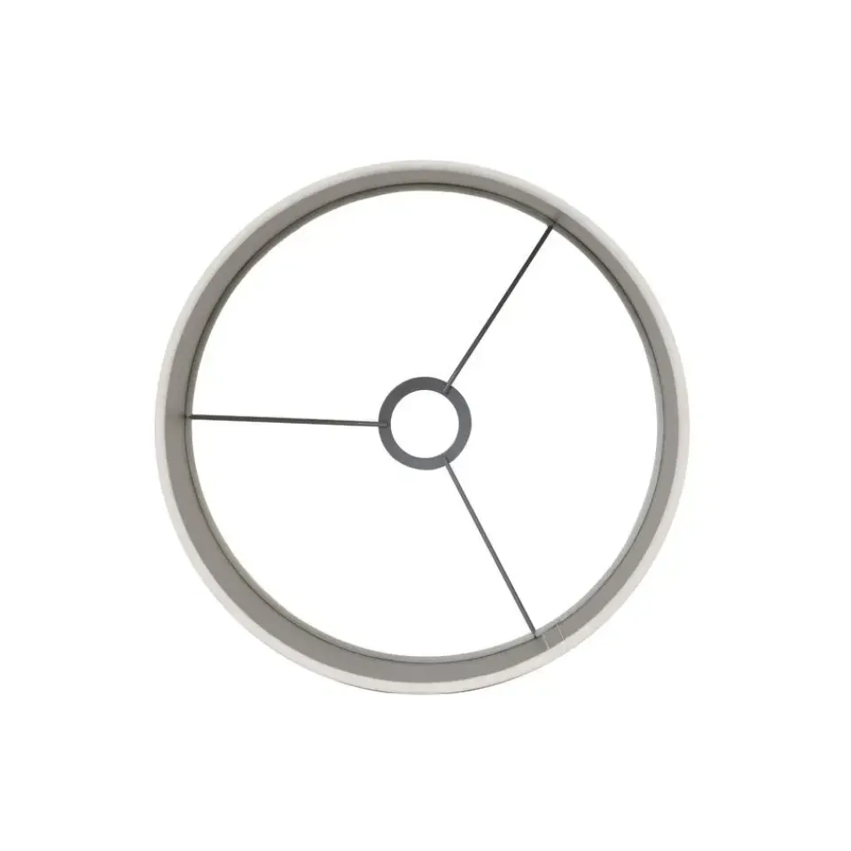 Light & Living Cilinder Lampenkap Velours - Wit - Ø30x21cm Outlet