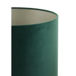 Light & Living Cilinder Lampenkap Velours - Dutch Green - Ø40x30cm New