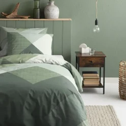 Cinderella Rexa - Dekbedovertrek - Katoen - 140x200/220 cm - Groen