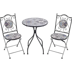 Beliani CIVITA - Balkonset - Zwart - Metaal Clearance