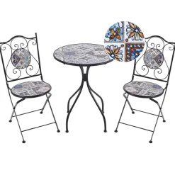 Beliani CIVITA - Balkonset - Zwart - Metaal Clearance