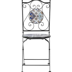 Beliani CIVITA - Tuinstoel set van 2 - Zwart - Metaal Clearance