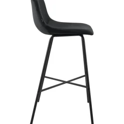 CLP Barkruk Altona zwart Frame - Fluweel - zwart Outlet