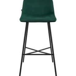 CLP Barkruk Altona zwart Frame - Fluweel - groen Online