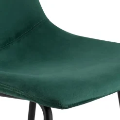 CLP Barkruk Altona zwart Frame - Fluweel - groen Online