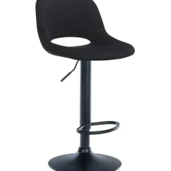 CLP Barkruk Camden Fluweel - zwart