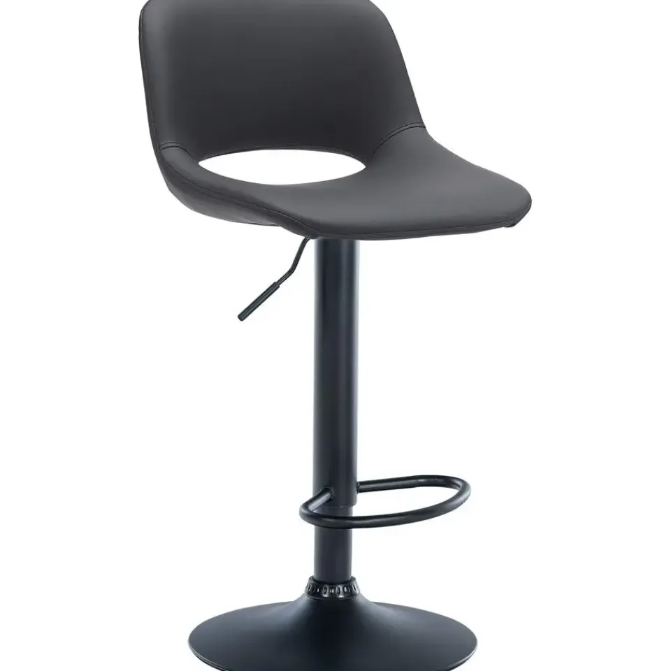 CLP Barkruk Camden Kunstleer - zwart Discount