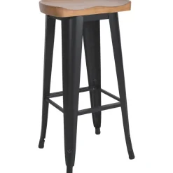 CLP Barkruk Clara zwart Frame - Hout - zwart Hot