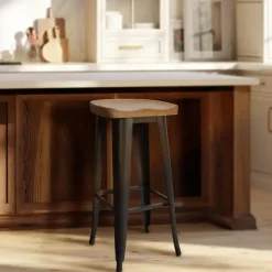 CLP Barkruk Clara zwart Frame - Hout - zwart Hot