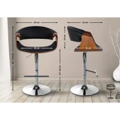 CLP Barkruk Foley Kunstleer - zwart Sale