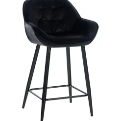 CLP Barkruk Gibson Fluweel - zwart Outlet