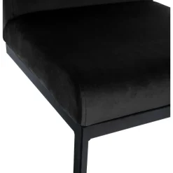 CLP Barkruk Hopewell zwart Frame - Fluweel - zwart Outlet