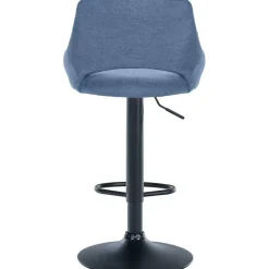 CLP Barkruk Milet zwart Frame - Stof - blauw Sale