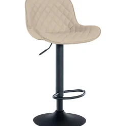 CLP Barkruk Minosa zwart Frame - Kunstleer - creme Best