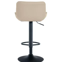 CLP Barkruk Minosa zwart Frame - Kunstleer - creme Best