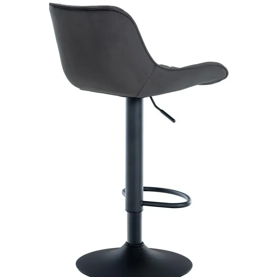 CLP Barkruk Minosa zwart Frame - Fluweel - zwart Sale