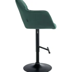 CLP Barkruk Natoma zwart Frame - Fluweel - groen Hot