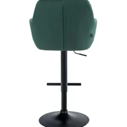 CLP Barkruk Natoma zwart Frame - Fluweel - groen Hot