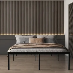 CLP Bed Hamlin 41x200x200 cm - zwart New