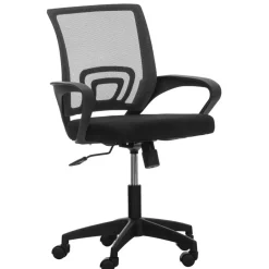 CLP Bureaustoel Auburn zwart Frame - Microfiber - zwart Best