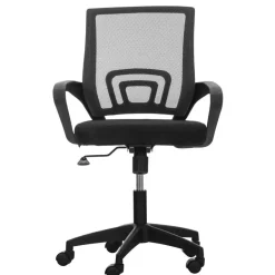 CLP Bureaustoel Auburn zwart Frame - Microfiber - zwart Best