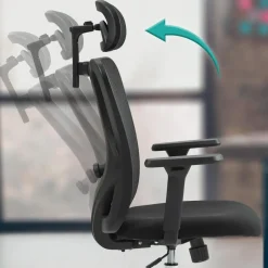 CLP Bureaustoel Bryden chroom Frame - Kunststof - zwart Sale