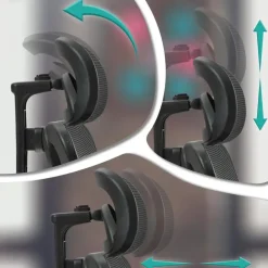 CLP Bureaustoel Bryden chroom Frame - Kunststof - zwart Sale