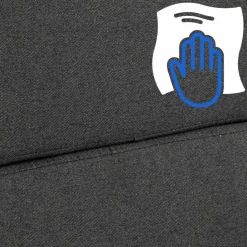 CLP Bureaustoel Cleveland chroom Frame - Stof - donkergrijs