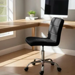 CLP Bureaustoel Darfield Kunstleer - zwart