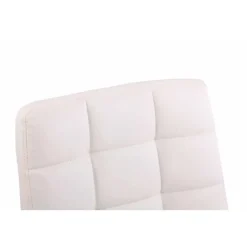 CLP Bureaustoel Deli chroom Frame - Kunstleer - wit Sale