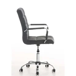 CLP Bureaustoel Deli V2 chroom Frame - Stof - grijs Online