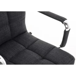 CLP Bureaustoel Deli V2 chroom Frame - Stof - grijs Online