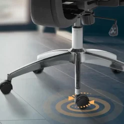 CLP Bureaustoel Deshler chroom Frame - Netweefsel - zwart Discount