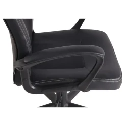 CLP Bureaustoel Elbing zwart Frame - Kunstleer - zwart/zwart New